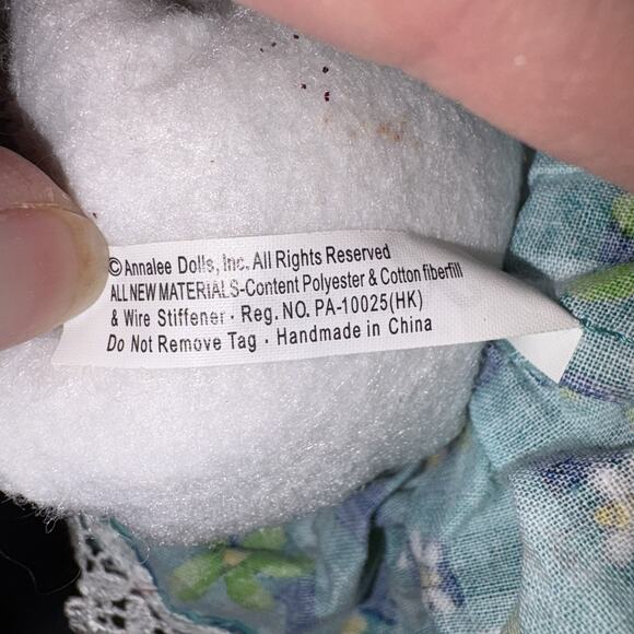 Annalee 2008 Spring Girl Mouse with Green Dress Hat 7” Easter Doll EUC - Picture 7 of 8